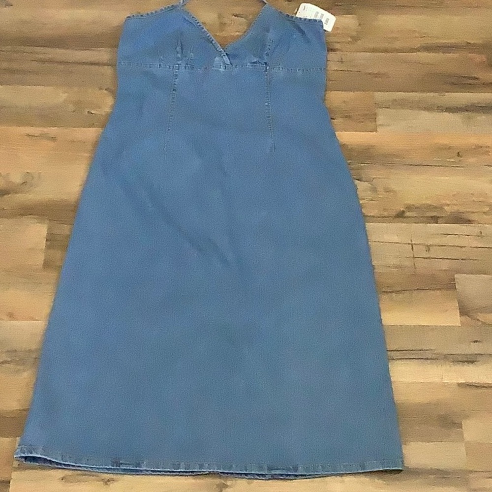 Denim halter summer dress